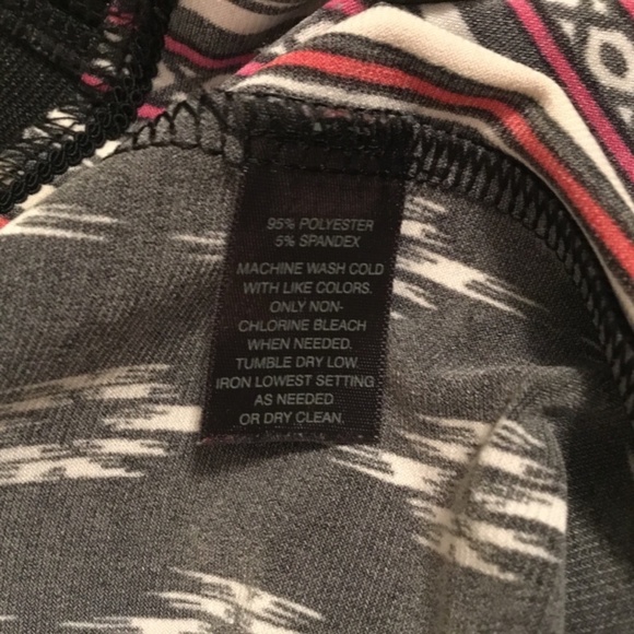 WHBM ikat Wide Leg Pants Geo tuxedo band in black multi sz xs - Picture 3 of 4